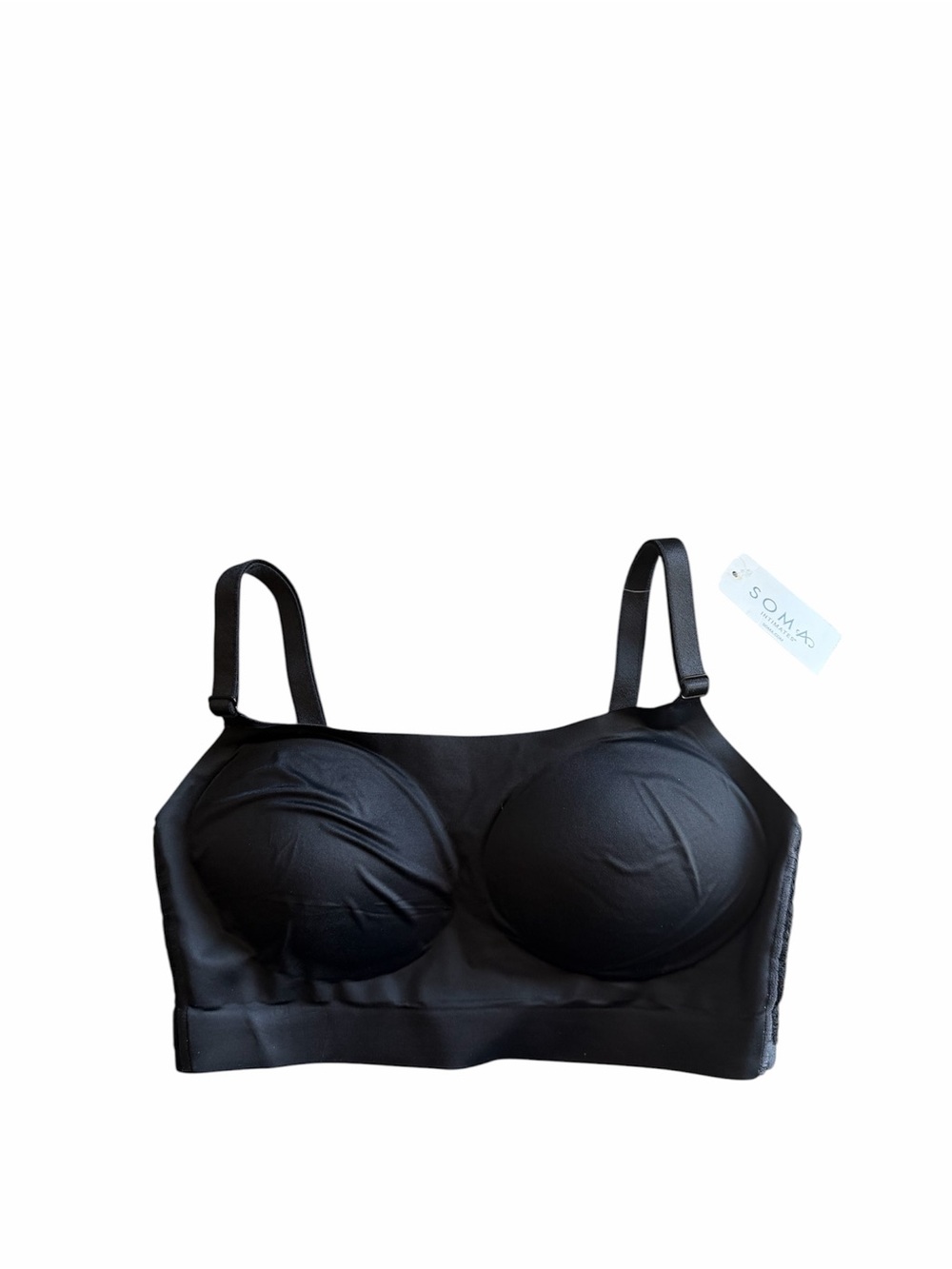 Soma Enbliss Luxe Lace Back Bralette Black Size XS Removable Pads